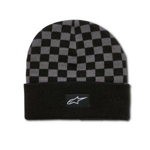 Alpinestars Шапка с кариран маншет в черно и сиво
