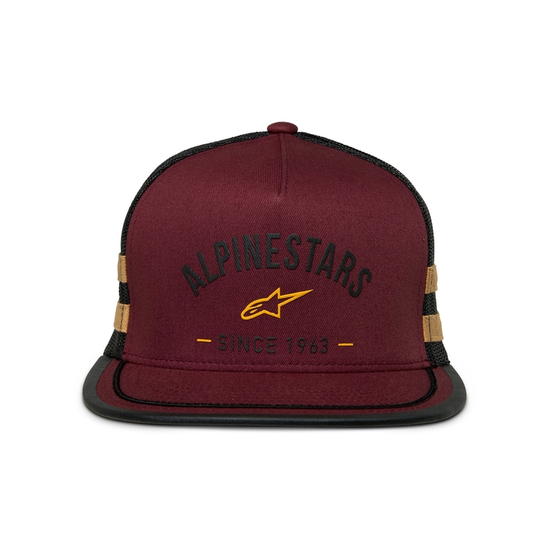 Шапка Alpinestars Backline Trucker brick red-black-gold
