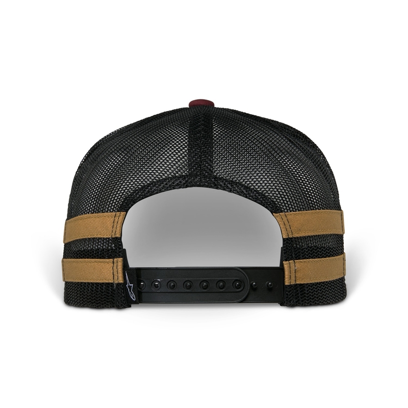 Шапка Alpinestars Backline Trucker brick red-black-gold
