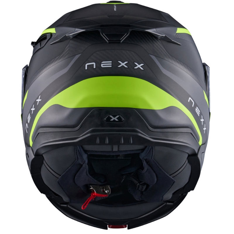 Обръщаща се мотоциклетна каска Nexx X.Lifetour PRO Mile матово сиво-флуорово жълто разпродажба