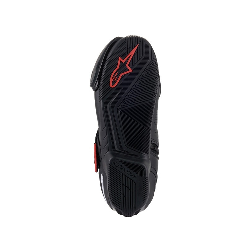 Alpinestars SMX-1 R Вентилирани черни и червени ботуши за мотоциклети