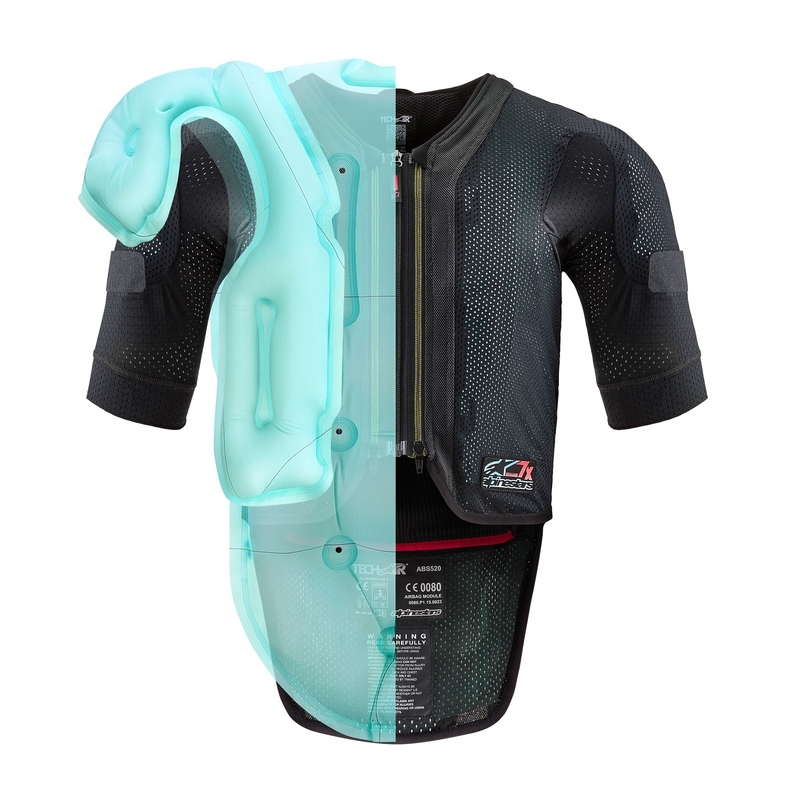 Жилетка с въздушна възглавница Alpinestars TECH-AIR®7X System черно-червена