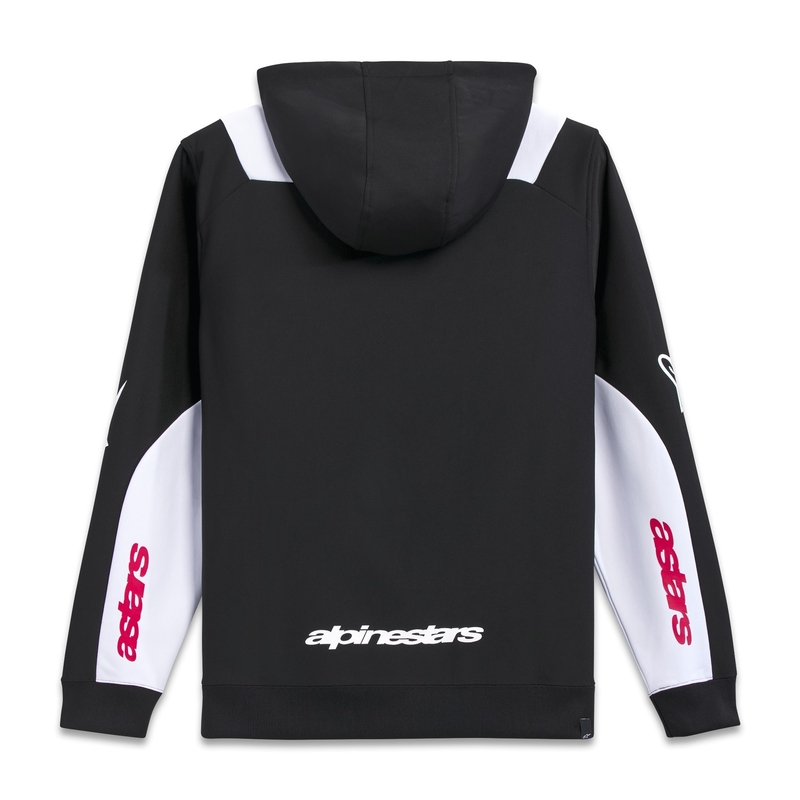 Alpinestars Sessions 3 Hoodie черна, бяла и червена