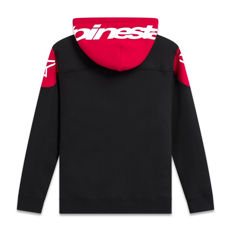 Alpinestars Velocity Hoodie черна и червена