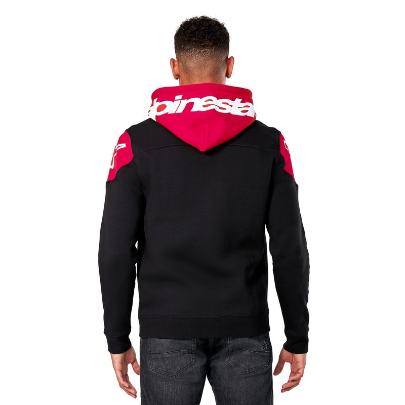 Alpinestars Velocity Hoodie черна и червена