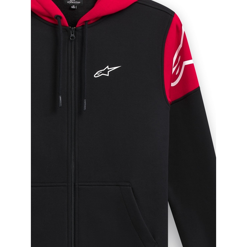 Alpinestars Velocity Hoodie черна и червена