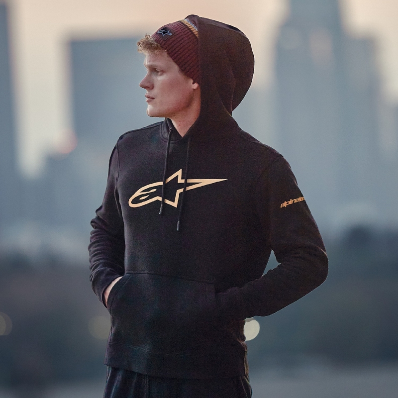 Alpinestars Gilded Hoodie черна и златна