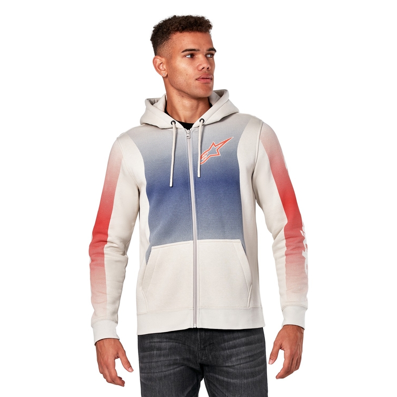 Alpinestars Arising Hoodie white-offwhite-blue-red