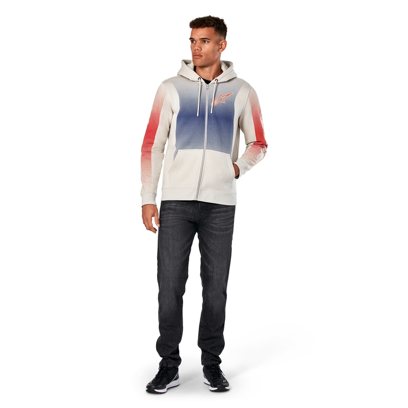 Alpinestars Arising Hoodie white-offwhite-blue-red