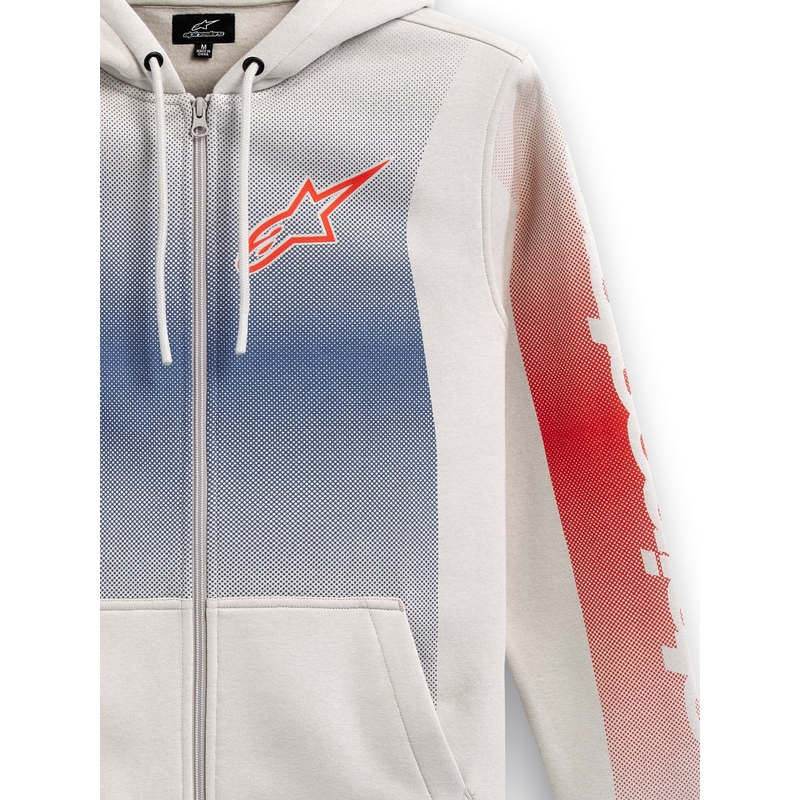 Alpinestars Arising Hoodie white-offwhite-blue-red