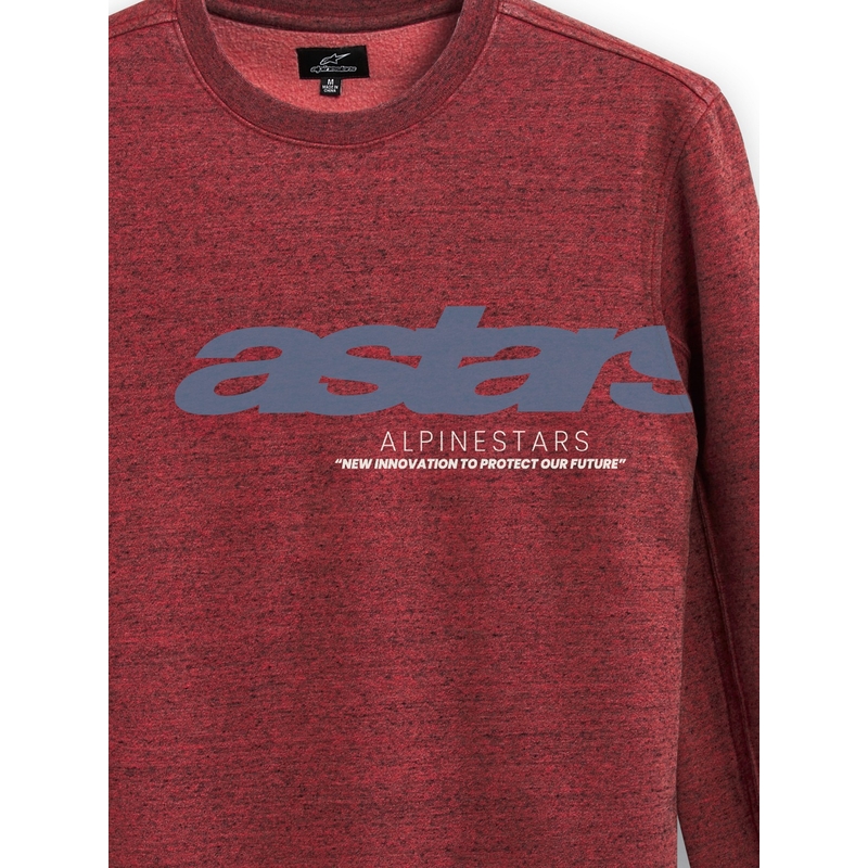 Alpinestars Episode Crew Fleece тъмно червено