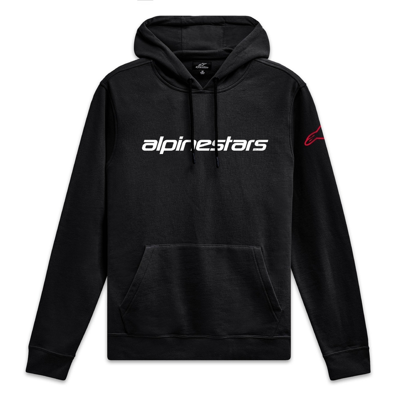 Alpinestars Wordmark Hoodie 3 черно, бяло и червено