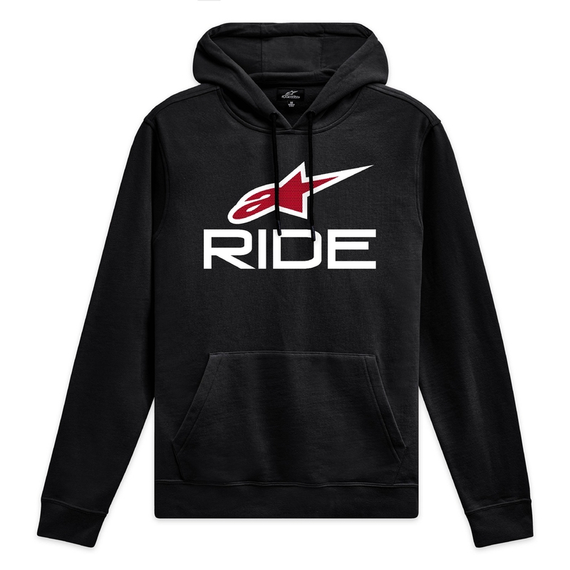 Alpinestars Ride Hoodie 4 черна, бяла и червена