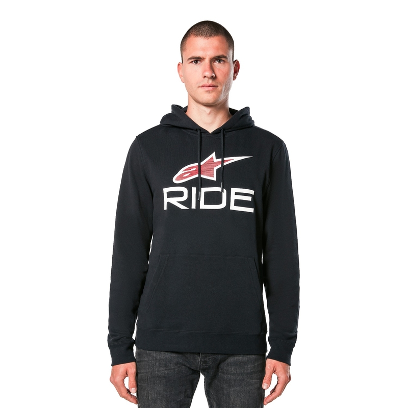 Блуза с качулка Alpinestars Ride 4.0 черна, бяла и червена