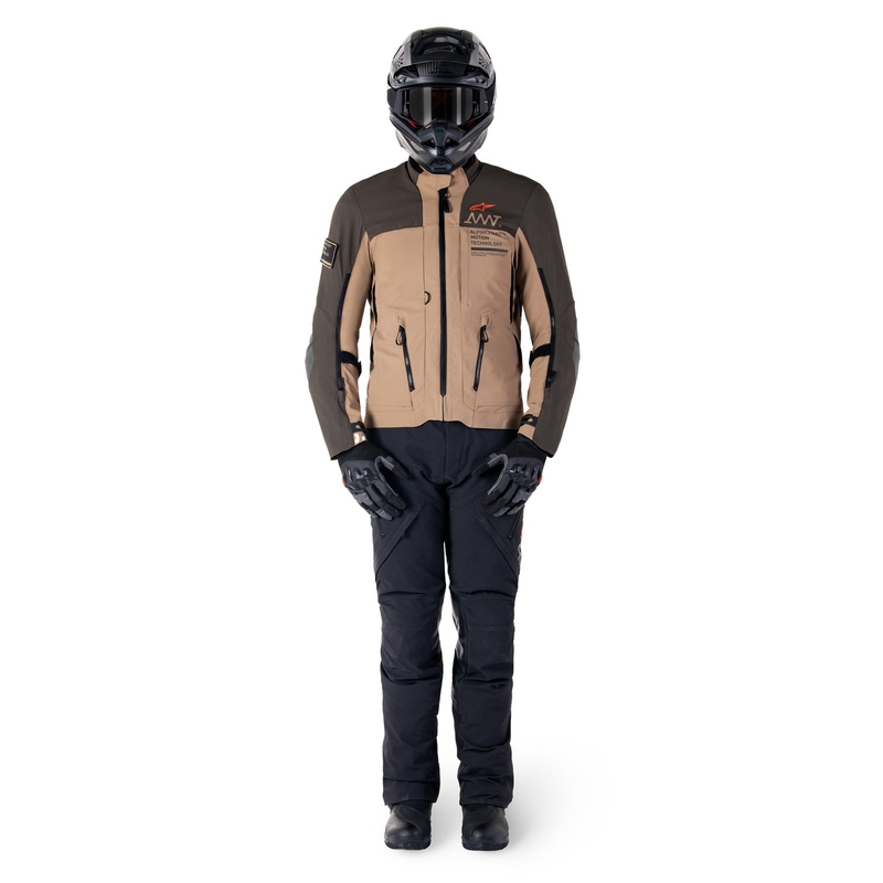 Мотоциклетно яке Alpinestars AMT-8 Stretch Drystar XF Brown-Khaki