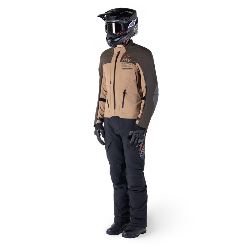 Мотоциклетно яке Alpinestars AMT-8 Stretch Drystar XF Brown-Khaki