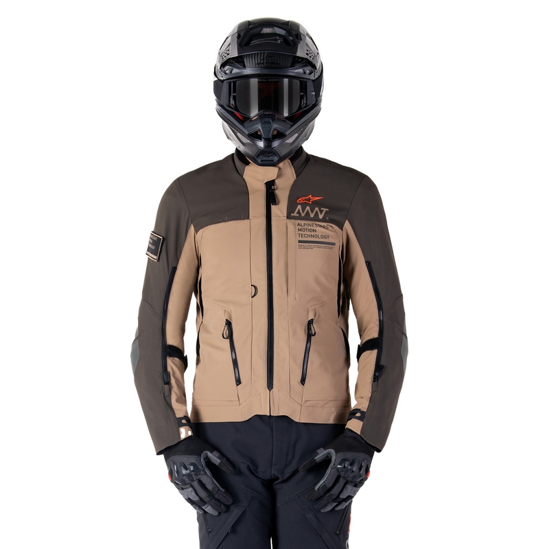 Мотоциклетно яке Alpinestars AMT-8 Stretch Drystar XF Brown-Khaki