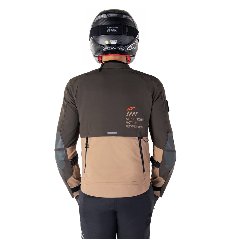 Мотоциклетно яке Alpinestars AMT-8 Stretch Drystar XF Brown-Khaki