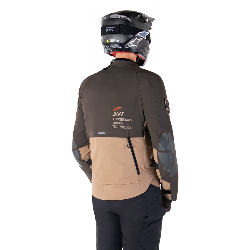Мотоциклетно яке Alpinestars AMT-8 Stretch Drystar XF Brown-Khaki