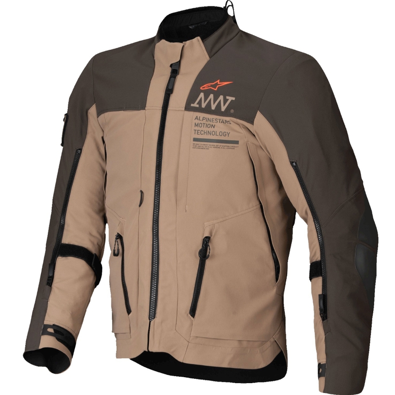 Мотоциклетно яке Alpinestars AMT-8 Stretch Drystar XF Brown-Khaki