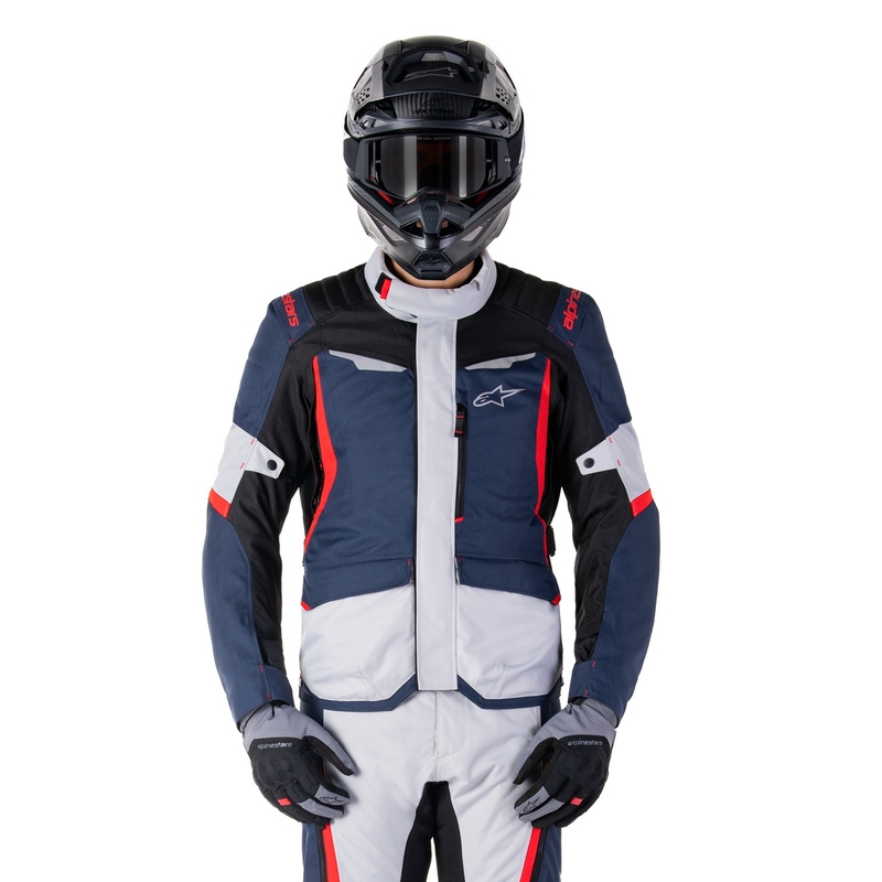 Alpinestars ST-1 Водоустойчиво яке за мотоциклет тъмно синьо-черно-червено