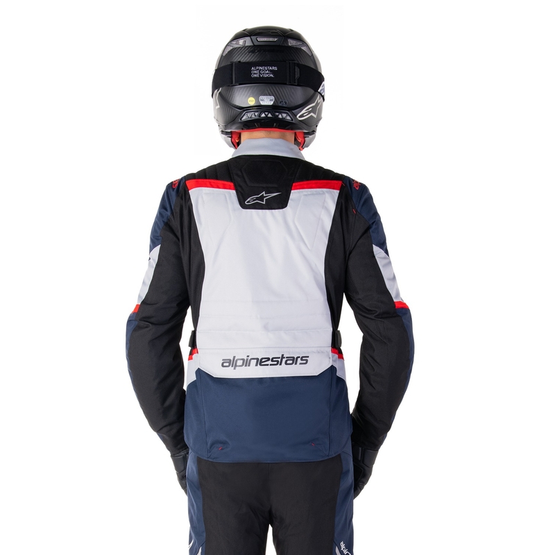 Alpinestars ST-1 Водоустойчиво яке за мотоциклет тъмно синьо-черно-червено
