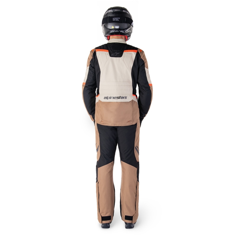 Alpinestars ST-1 Водоустойчиво мотоциклетно яке каки-пясъчно-черно-флуо червено