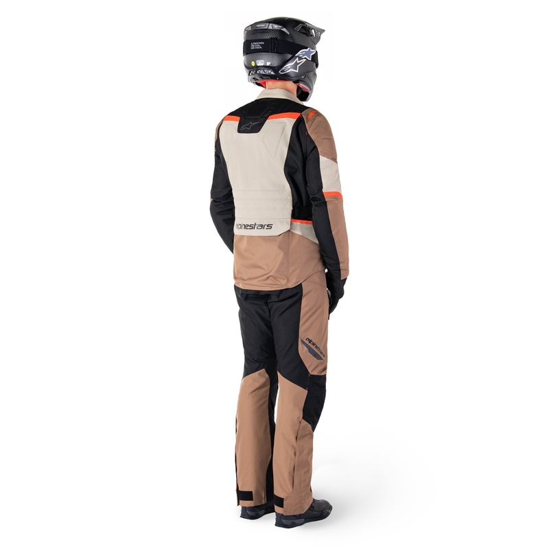 Alpinestars ST-1 Водоустойчиво мотоциклетно яке каки-пясъчно-черно-флуо червено
