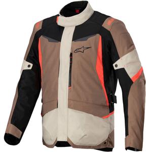 Alpinestars ST-1 Водоустойчиво мотоциклетно яке каки-пясъчно-черно-флуо червено