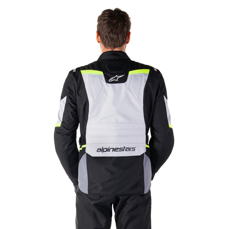 Alpinestars ST-1 Водоустойчиво сиво-черно-флуорово жълто яке за мотоциклет