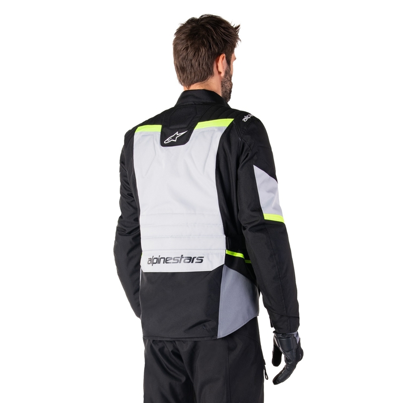 Alpinestars ST-1 Водоустойчиво сиво-черно-флуорово жълто яке за мотоциклет