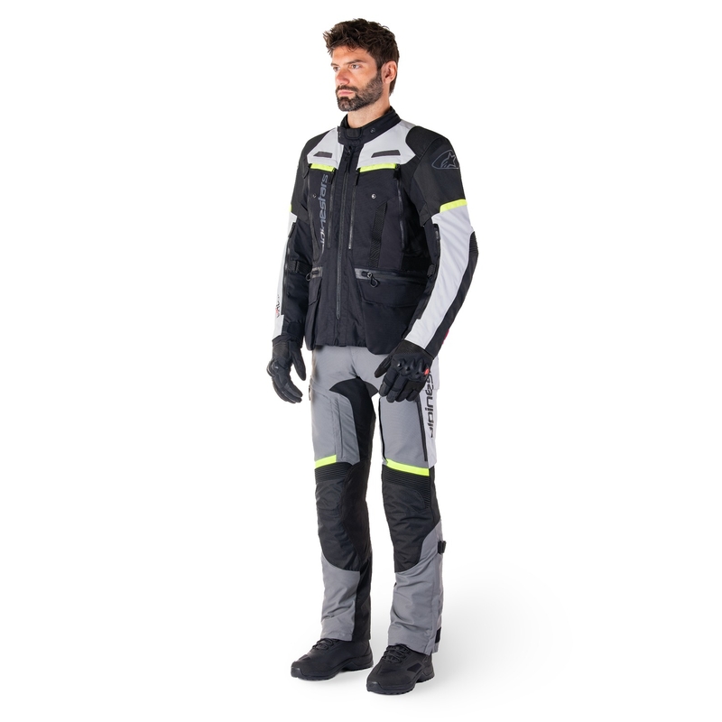 Alpinestars Bogota PRO Drystar черно - сиво - флуорово жълто яке за мотоциклет