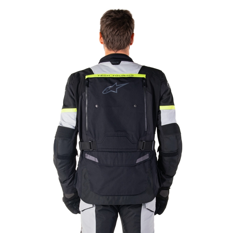 Alpinestars Bogota PRO Drystar черно - сиво - флуорово жълто яке за мотоциклет