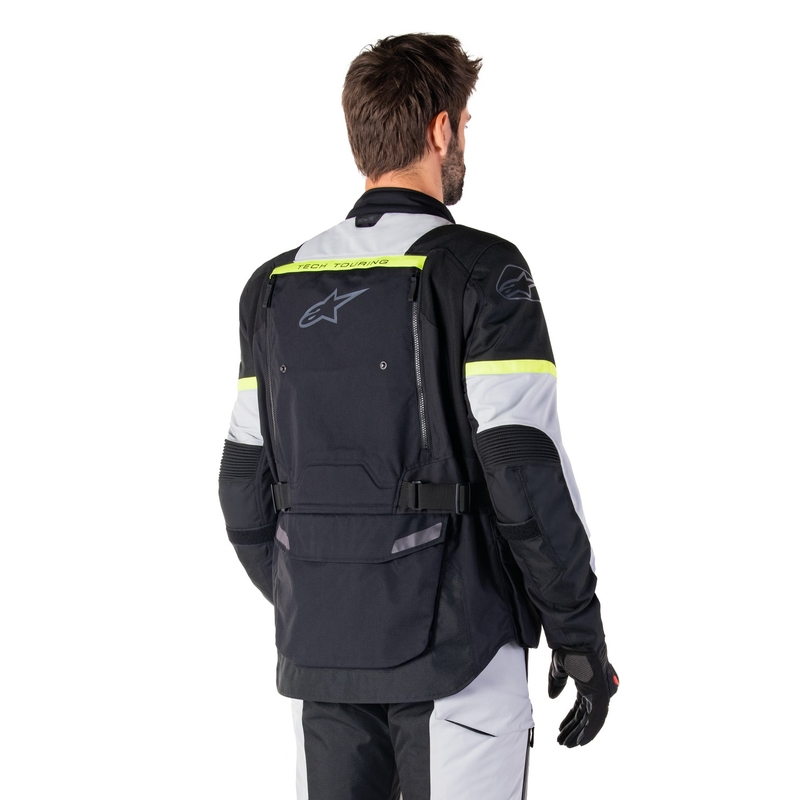 Alpinestars Bogota PRO Drystar черно - сиво - флуорово жълто яке за мотоциклет