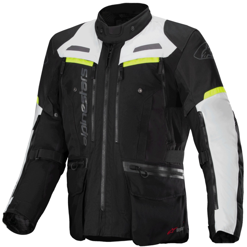 Alpinestars Bogota PRO Drystar черно - сиво - флуорово жълто яке за мотоциклет