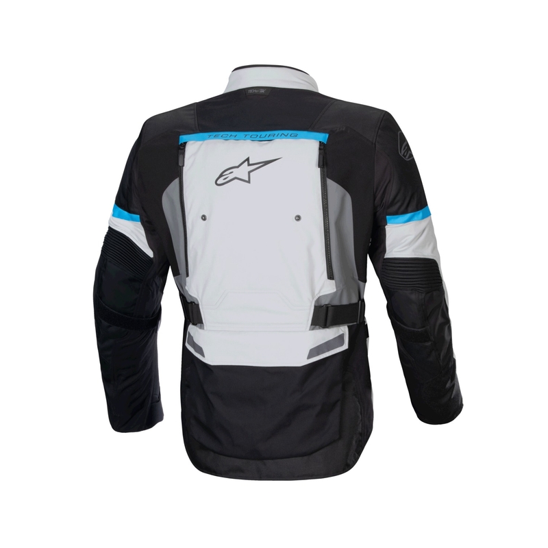Alpinestars Bogota PRO Drystar сиво-черно-синьо яке за мотоциклет