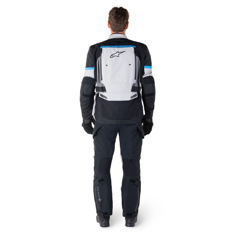Alpinestars Bogota PRO Drystar сиво-черно-синьо яке за мотоциклет