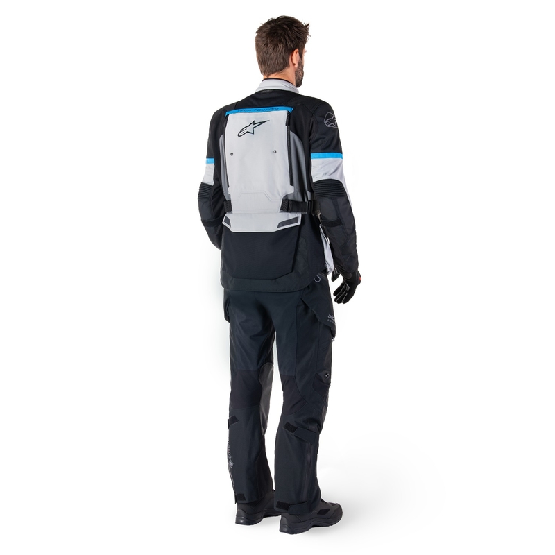 Alpinestars Bogota PRO Drystar сиво-черно-синьо яке за мотоциклет