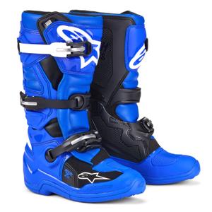 Alpinestars Tech 7 S Детски мотоциклетни ботуши Синьо, бяло и черно 2025