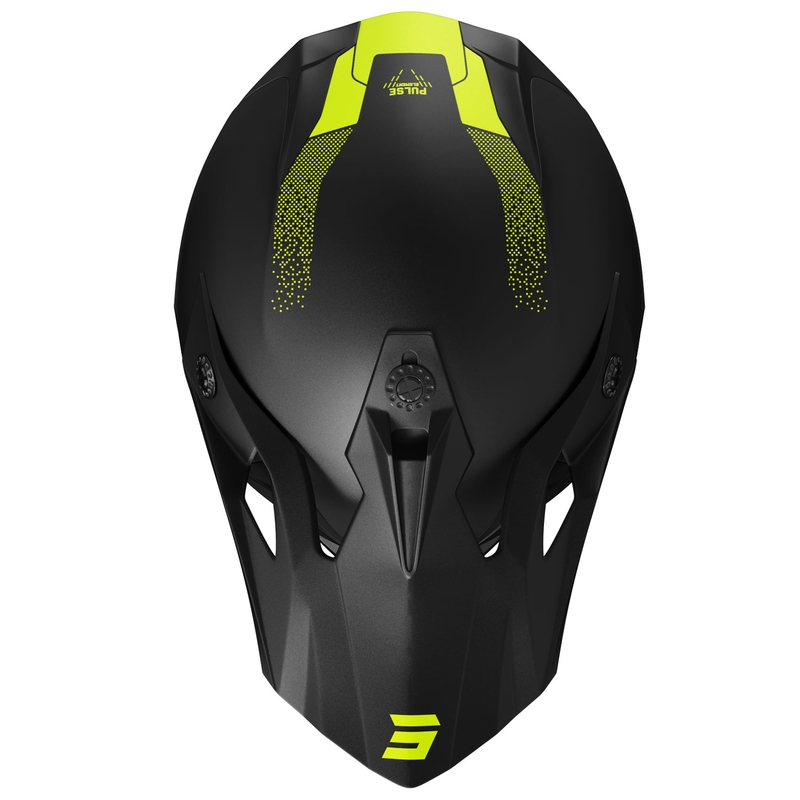 Мотокрос каска Shot Pulse Element matt fluo yellow