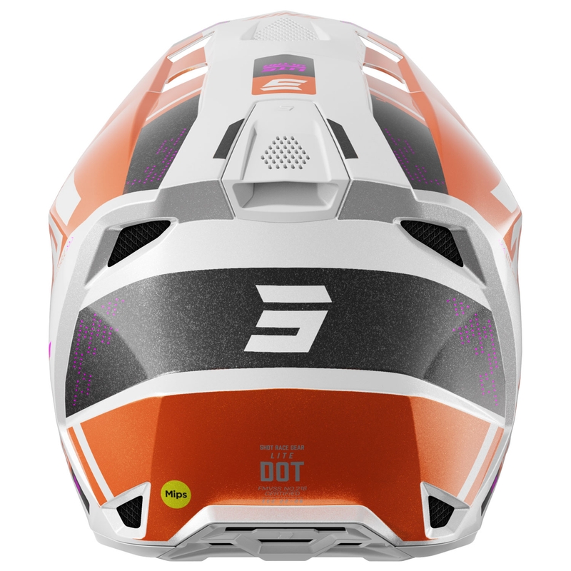 Каска за мотокрос Shot Lite Ultra pearl orange