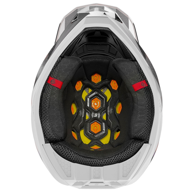 Каска за мотокрос Shot Lite Ultra pearl orange