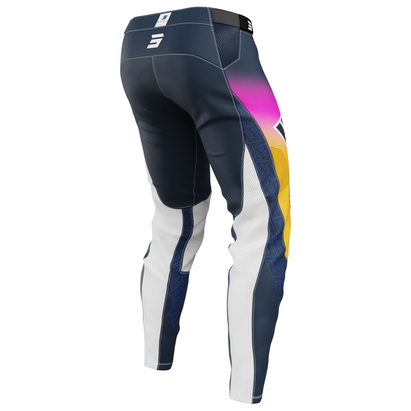 Shot Aerolite Ultra Панталони за мотокрос синьо-оранжево-розово