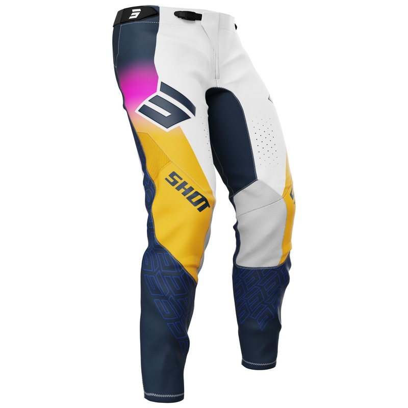 Shot Aerolite Ultra Панталони за мотокрос синьо-оранжево-розово
