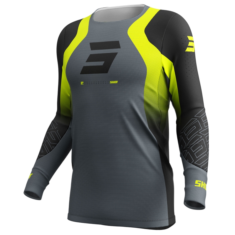 Тениска за мотокрос Shot Aerolite Ultra fluo yellow