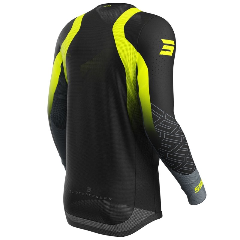 Тениска за мотокрос Shot Aerolite Ultra fluo yellow