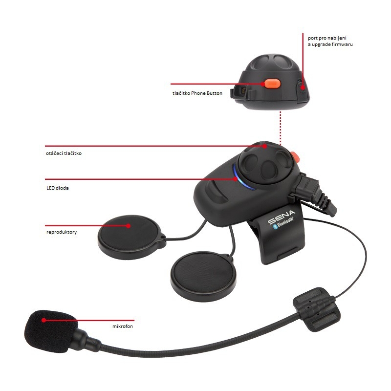Bluetooth Intercom SENA SMH5 (starsi verze nenaskladnovat)