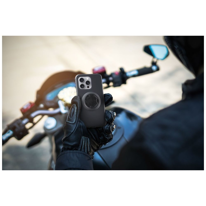 Защитен калъф Interphone QUIKLOX Tetraforce за Apple iPhone 16 Pro, черен