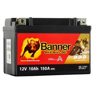 Гел батерия Banner Bike Bull GEL 510 21/BGTX12A-4 -GTX12A-4 12V, 10Ah, 150A