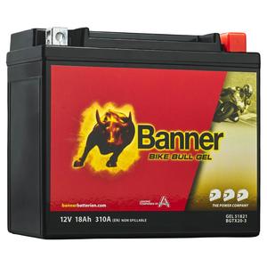 Гел батерия Banner Bike Bull GEL 518 21/BGTX20-3 - GTX20-3 12V, 18Ah, 310A